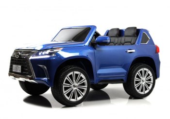 Детский электромобиль RiverToys Lexus LX570 Y555YY — (синий глянец)