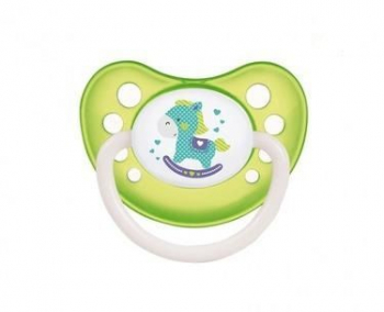 Пустышка анатомическая Canpol Toys силикон, 6-18 мес., арт. 23/257 — зеленый