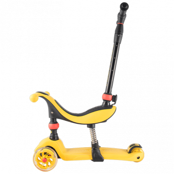 Трехколесный самокат TechTeam Genius (2019) — желтый