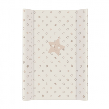 Пеленальный матрасик Ceba Baby Comfort 70 см без изголовья на кровать 120x60 см W-203 — Stars beige