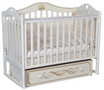 Детская кроватка Oliver Domenica Elite с универсальным маятником — (слоновая кость)