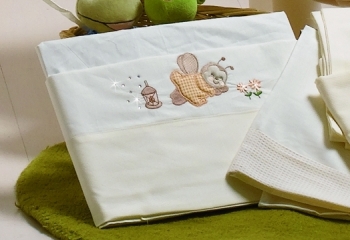 Постельный комплект Roman Baby LUCCIOLE 3 предмета — Ivory (Крем)