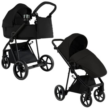 Коляска 2 в 1 Roan Sol 2.0 — Caviar Black/Black/руч.Black