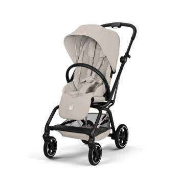 Прогулочная коляска Cybex Eezy S Twist + 2 NEW — (BLK Dune Grey с дождевиком и бампером)