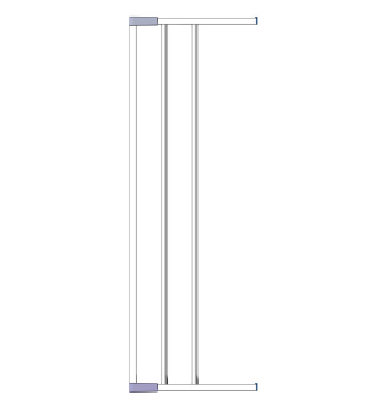 Дополнительная секция к воротам безопасности Clippasafe — белый