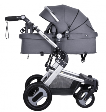 Коляска-трансформер Farfello Diamond All-season — Электрический серый
