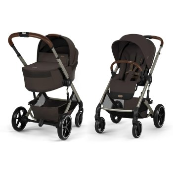Коляска 2 в 1 Cybex Balios S Lux NEW — (TPE Chocolate Brown)