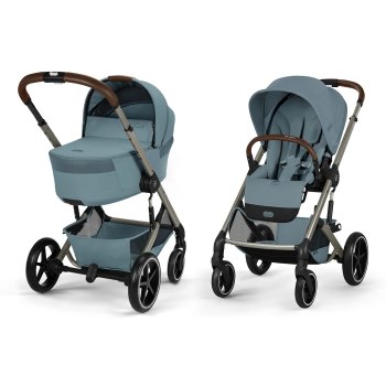 Коляска 2 в 1 Cybex Balios S Lux NEW — (TPE Stormy Blue)