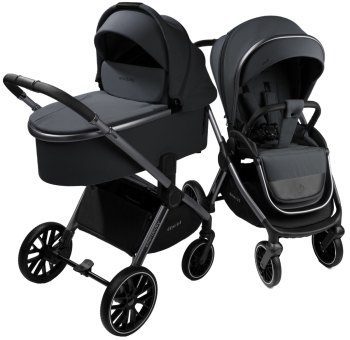 Коляска 2 в 1 Amarobaby Genius — (Серый)