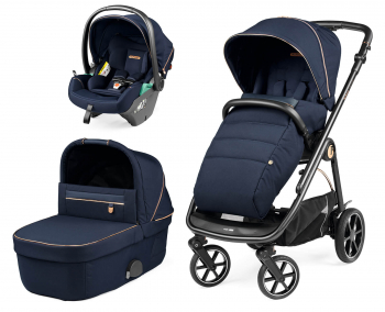 Коляска 3 в 1 Peg Perego Veloce Lounge Modular Special Edition — Blue Shine