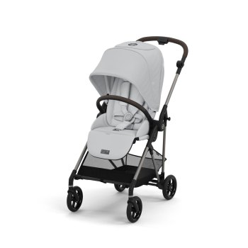 Прогулочная коляска Cybex Melio Carbon — Fog Grey с дождевиком