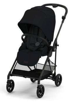 Прогулочная коляска Cybex Melio Carbon — Magic Black с дождевиком