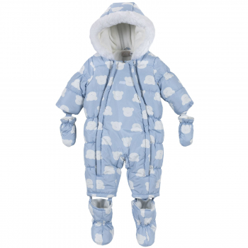 Комбинезон утепленный Chicco для мальчиков и девочек, цвет голубой — Голубой, р.80