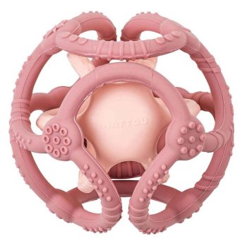 Прорезыватель Nattou Lapidou силикон 2 ШАРА old pink + light pink 879071 — (old pink + light pink 879071)