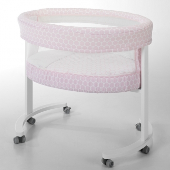 Колыбель Micuna Smart Fresh MO-1456 с LED-подсветкой — Pink Dots/White