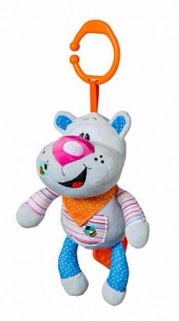 Игрушка подвеска BabyOno музыкальная — Веселый Бегемотик
