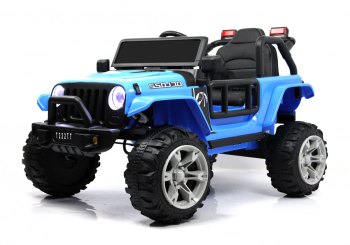 Детский электромобиль RiverToys T222TT 4WD — (синий)