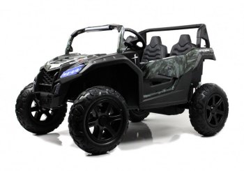 Детский электромобиль RiverToys M222MM — (зеленый камуфляж)