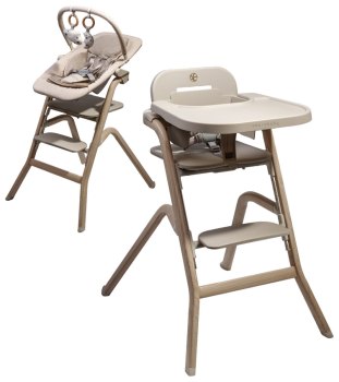 Стульчик для кормления 3 в 1 Amarobaby Winnie — (Молочный)