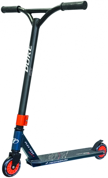 Трюковой самокат TechTeam Duke 101 — черный-красный