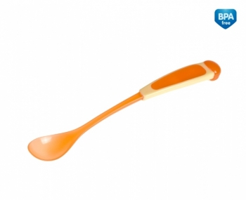 Ложка с длинной ручкой Canpol арт. 56/582, 4+ мес. — оранжевый
