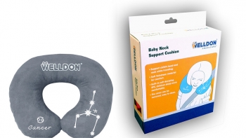 Подушка-валик для шеи Welldon — grey