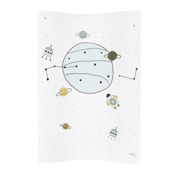 Пеленальный матрасик Ceba Baby W-104, 70 см мягкий без изголовья — Candy Andy Cosmo 2 W-104-121-621