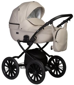 Коляска 2 в 1 Indigo MIO ECO Plus 14 — (02 (св.бежевая кожа))