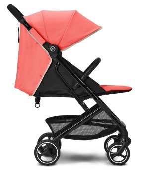 Прогулочная коляска Cybex Beezy — (Hibiscus Red с дождевиком и бампером)