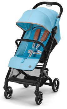 Прогулочная коляска Cybex Beezy — (Beach Blue с дождевиком и бампером)