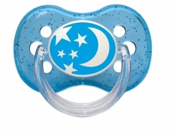Пустышка Canpol Nature круглая силикон (0-6 мес.) — голубой