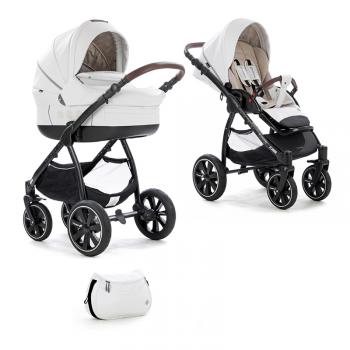 Коляска 3 в 1 Noordi Fjordi Sport — White Leather 858