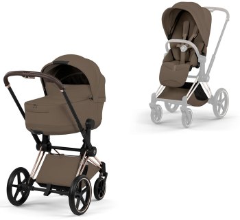 Коляска 2 в 1 Cybex Priam IV Jeremy Scott — (Coconut Brown)