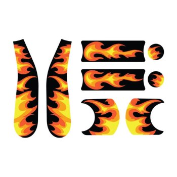 Набор наклеек на велосипед Doona Liki Trike — (Flames)