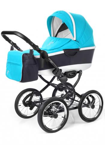Коляска для новорожденных Esspero Classic Alu (шасси Black) — Aqua