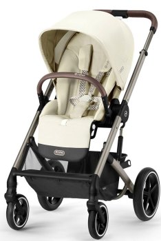 Прогулочная коляска Cybex Balios S Lux TPE — (Seashell Beige с дождевиком)