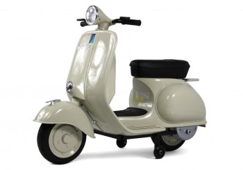 Детский электроскутер RiverToys VESPA M888MM — (серый)
