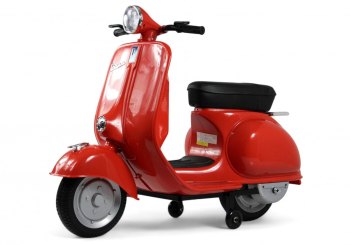 Детский электроскутер RiverToys VESPA M888MM — (красный)