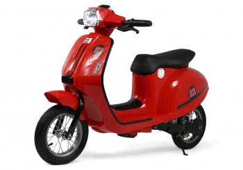 Детский электромотоцикл RiverToys A111AA — (красный)