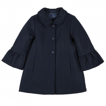Пальто Chicco для девочек, цвет тёмно-синий