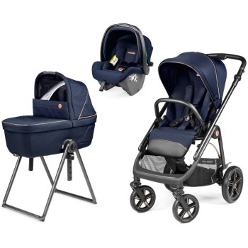 Коляска 3 в 1 Peg Perego Veloce TC Belvedere SLK — (Blue Shine New)