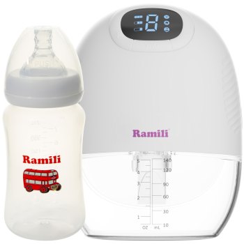 Четырехфазный бионический молокоотсос Ramili SE300 с бутылочкой 240ML (SE300240ML)