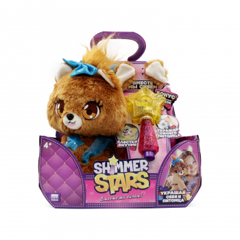 Мягкая игрушка Shimmer Stars Плюшевая Собачка Бабл 20см