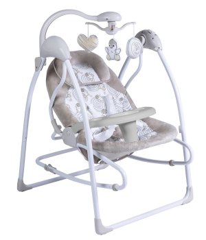 Электрокачели Sweet Baby Pure Pinguino 2 в 1 — crema