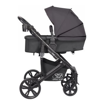 Коляска-трансформер Sweet Baby Comfort Black — Black Grey