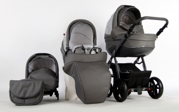 Коляска 3 в 1 Farfello Estella — ST1806 светло-серый Алфавит