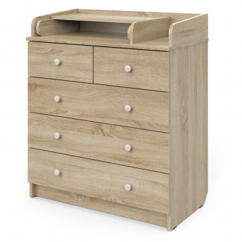 Пеленальный комод Атон Сириус-2 80/5 ЛДСП — Дуб сонома