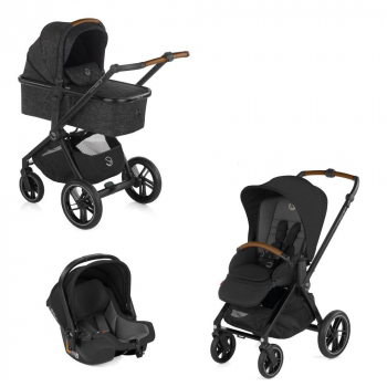 Коляска 3 в 1 Jane Muum Pro — Cold Black