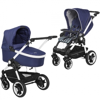 Коляска 2 в 1 Teutonia BeYou V4 Elite (шасси Pearl) — 6125-6180-6180 Sapphire-Hive