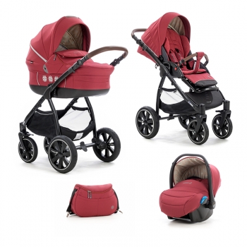 Коляска 3 в 1 Noordi Fjordi Sport NB+ — Burnt Rouge 856